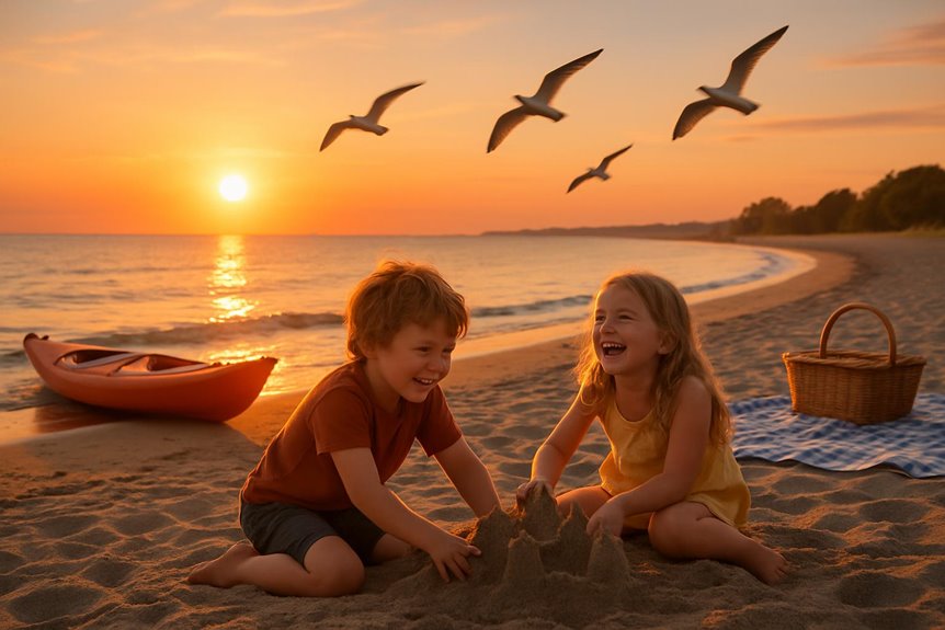 safe family beach activities kowez Crescent Beach BC Day Trip Ideas safe family beach activities