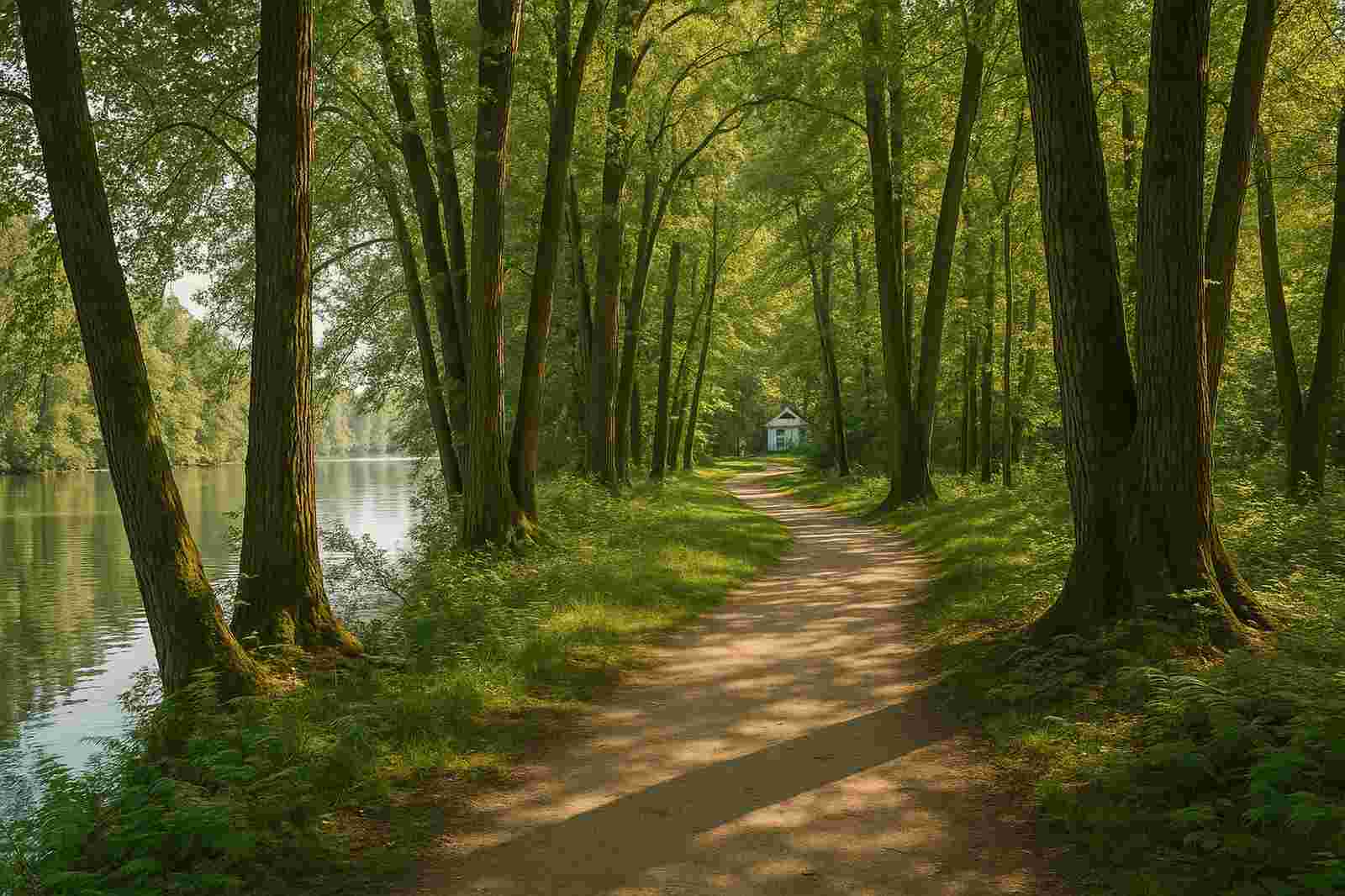 serene pathway through green forest health wellness | GPS: 49.177234, -122.913451
