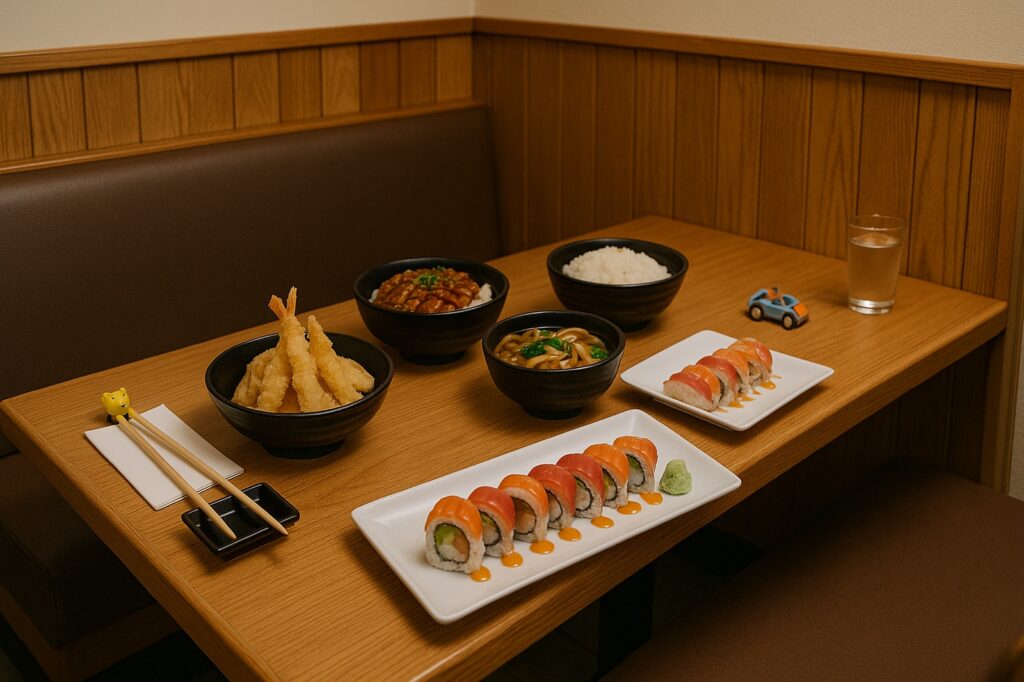 sushi and tempura meal with soup and rice delta Sushi in Delta sushi and tempura meal with soup and rice delta Sushi in Delta