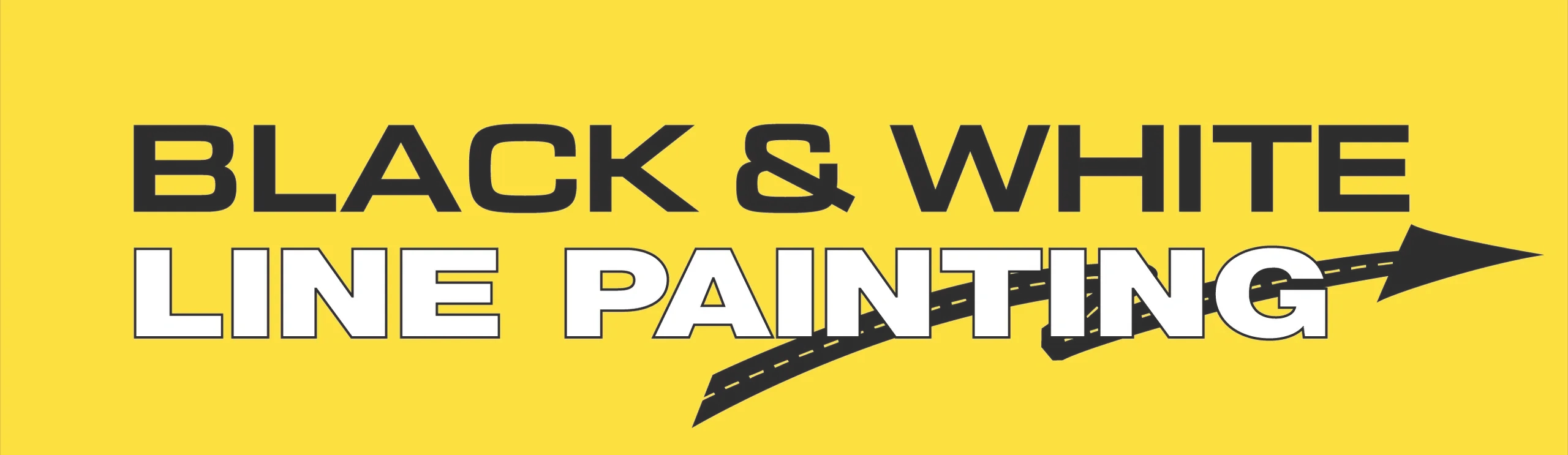 main logo Black & White Line Painting Inc.
