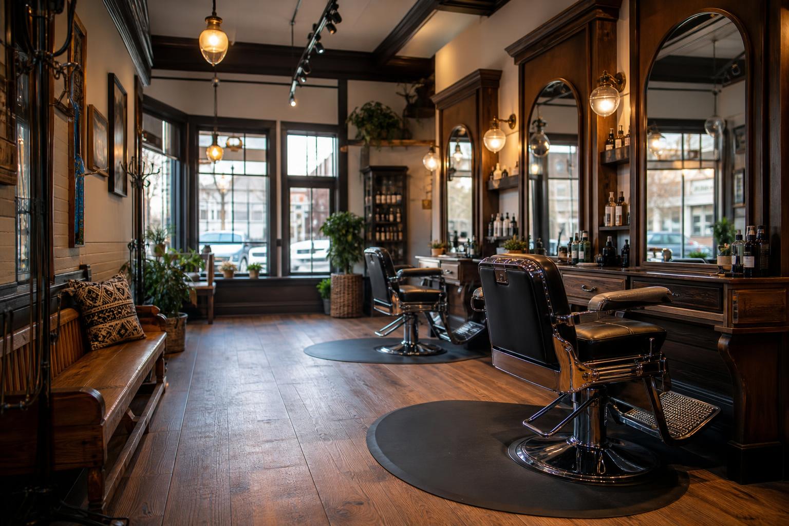 Ladner Village Barber and Beauty with classic chairs and small-town salon storefront