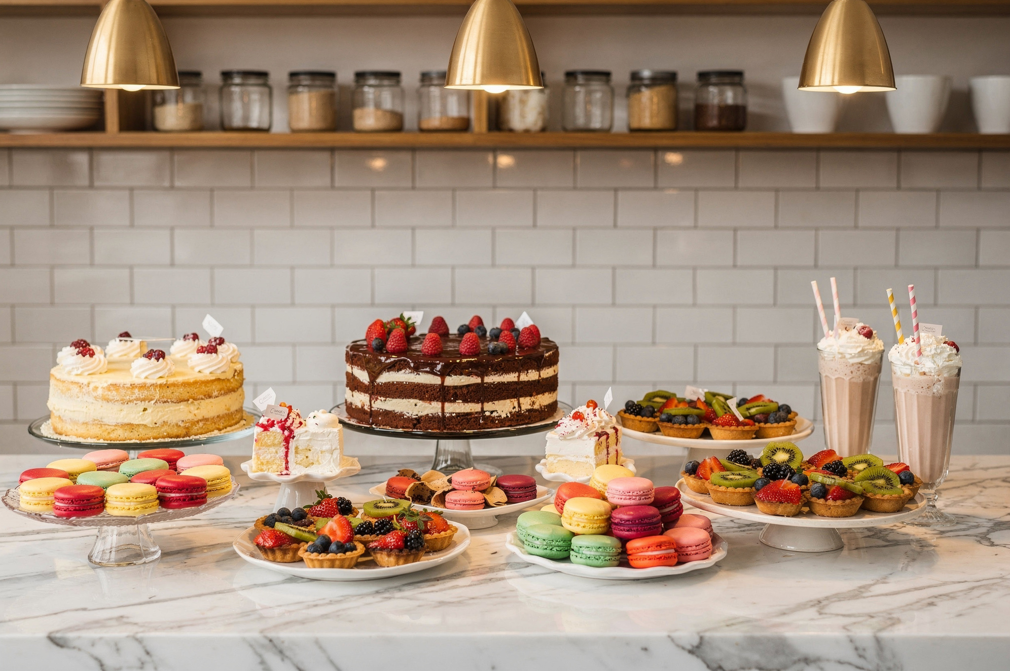 dessert display delta at d spot bakery cafe | GPS: 49.198455, -122.916372