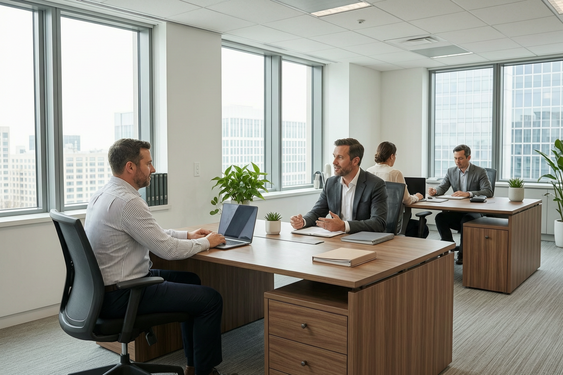 accountant working in office local using calculator and sheets | GPS: 49.105213, -123.044311